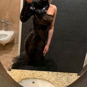 Black and nude mermaid  dress